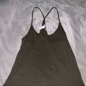 Army Green Casual Tank Top